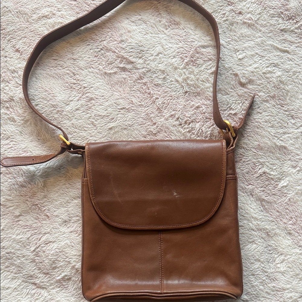 Coach Brown Leather Crossbody Bag